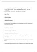 WGU D204 Study Material Questions With Correct Answers 