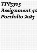 TPF3703 Assignment 50 Portfolio 2023