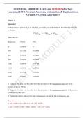 CHEM 104, MODULE 1- 6 Exam 2022/2024(Portage Learning).100% Correct Answers, Calculations& Explanations. Graded A+. (Pass Guarantee