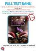 Test Banks For Nursing Ethics 5th Edition by Janie B. Butts; Karen L. Rich , 9781284170221, Chapter 1-12 Complete Guide