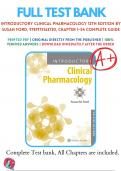 Test Banks For Introductory Clinical Pharmacology 12th Edition by Susan Ford, 9781975163730, Chapter 1-54 Complete Guide