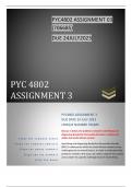 PYC4802 ASSIGNMENT 3 Due 2024. 100% TRUSTWORTHY and RELIABLE answers, solutions and workings ..