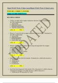 Regis NU641 Week 13 Quiz Latest/Regis NU641 Week 13 Quiz Latest. WITH 100% CORRECT ANSWERS. Chapter 18. Otitis Media/Externa    MULTIPLE CHOICE  1.	Caleb is an adult with an upper respiratory infection (URI). Treatment for his URI would include: A.	Amoxic