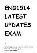 ENG1514 LATEST UPDATES EXAM