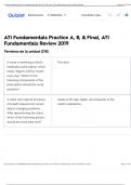 ATI Fundamentals Practice A, B, & Final, ATIFundamentals Review 2019.