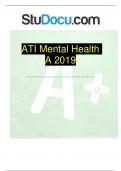 ATI Mental Health A 2019