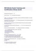 NIH Stroke Scale Training and Certification Study Guide.latest 2023 graded a plus