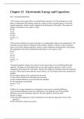 Chapter 23 Electrostatic Energy and Capacitors