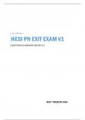 HESI PN EXIT EXAM V1 - QUESTIONS & ANSWERS (SCORED A+) 100% APPROVED BEST VERSION 2016