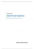 HESI PN EXIT EXAM V2 - QUESTIONS & ANSWERS (SCORED A+) 100% VERIFIED UPDATED VERSION 2022-2023