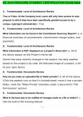 CE 3310 PROCORE STUDENT CERTIFICATION EXAM QUESTIONS AND ANSWERS GRADED A+