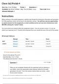 Chem 162 Prelab 4: Chem 162 Labs  - with Complete Solutions