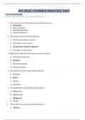 ATI TEAS 7 SCIENCE PRACTICE TEST TEST QUESTIONS ONE FOR MORE INFORMATIOM EMAIL AT: academiajone22@gmail.com 1. The movement of food through the intestines is known as: A. Peristalsis B. Ileum translation C. Microvilli propulsion D. Flexure propulsion 2. T