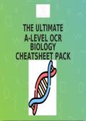 BIOLOGY - Complete biology cheat sheet 2023 | The Ultimate A-LEVEL Biology Cheat Sheet Pack_A+