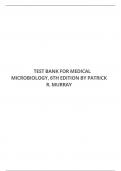 TEST BANK FOR MEDICAL MICROBIOLOGY 6TH EDITION BY PATRICK R. MURRAY