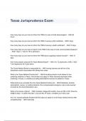 Texas Jurisprudence Exam Questions & Answers 2023 (  A+ GRADED 100% VERIFIED)