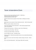 Texas Jurisprudence Exam Questions & Answers 2023 ( A+ GRADED 100% VERIFIED)