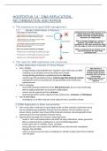 Biochemie 2 : hoofdstuk 14 :  samenvatting 