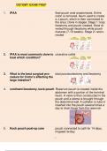 Ostomy exam prep 1. IPAA: Ileal pouch anal anastomosis. Entire colon is removed. Ileum used to create a J pouch, which is then connected to the anus. Done in stages. Stage 1: loop ileostomy and pouch created. Stool diverted through ileostomy while pouch m