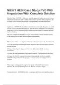 NU371 HESI Case Study, Major Depressive Disorder With Complete Solution & NU371 HESI Case Study PVD With Amputation With Complete Solution.