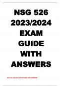 NSG 526 Exam Latest Update 2024/2025 (Exam 1, 2 & 3) Complete Solution Package