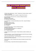 BTE 210 EXAM QUESTIONS WITH ANSWERS