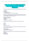 WGU C836 MULTI/COMPREHENSIVE FINAL EXAM REVIEW VERIFIED GRADED A