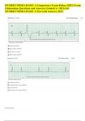 DYSRHYTHMIA BASIC A Competency Exam Relias (2023) Exam Elaboration Questions and Answers Graded A+ RELIAS DYSRHYTHMIA BASIC A Test with Answers 2023