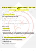 ATI PN COMPREHENSIVE PREDICTOR [NGN] 2023-2024 REAL EXAM 180 Questions and Answers