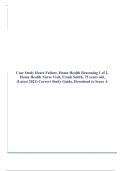 Case Study Heart Failure, Home Health Reasoning 1 of 2, Home Health Nurse Visit, Frank Smith, 75 years old, (Latest 2021) Correct Study Guide, Download to Score A