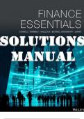 SOLUTIONS MANUAL for Finance Essentials, 1st Edition by Kidwell, Brimble, Kingsbury, Mazzola & James | All Chapters 1-12