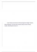 Case Study Assessment & Reasoning Neurologic System, Peter Simpson, 55 years old, (Latest 2023) Correct Study Guide, Download to Score A