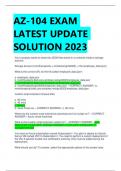 AZ-104 EXAM  LATEST UPDATE  SOLUTION 2023