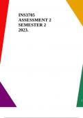 INS3705 ASSESSMENT 2 SEMESTER 2 2023.