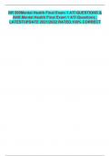 NR 509Mental Health Final Exam 1 ATI QUESTIONS & ANS.Mental Health Final Exam 1 ATI Questions_ LATESTUPDATE 2021/2022 RATED,100% CORRECT