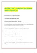 AHN 548 Exam 1. Questions and answers. VERIFIED. Rated A+.