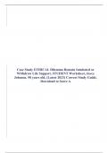 Case Study ETHICAL Dilemma Remain Intubated or Withdraw Life Support, STUDENT Worksheet, Joyce Johnson, 58 years old, (Latest 2023) Correct Study Guide, Download to Score A