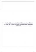 Case Study Resuscitation Clinical Dilemma, Agnes Peters, 82 years old, (Latest 2023) Correct Study Guide, Download to Score A