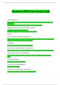 Dynatrace PRO Exam Study Guide.