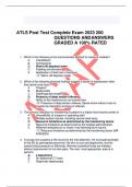 ATLS Post Test Complete Exam 2023 200  QUESTIONS ANDANSWERS GRADED A 100% RATED