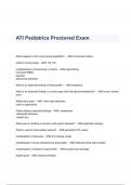 ATI Pediatrics Proctored Exam Questions & Answers 2023 ( A+ GRADED 100% VERIFIED)