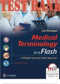 TEST BANK for Medical Terminology in a Flash! 4th Edition A Multiple Learning Styles Approach by Lisa Finnegan | All 12 Chapters