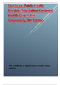 Test Bank for Public Health Nursing Population Centered Health Care in The Community 9th Edition Stanhope 