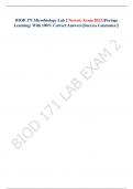 BIOD 171 Microbiology Lab 2 Newest  Exam 2023.(Portage Learning) With 100% Correct Answers.|Success Guarantee!}