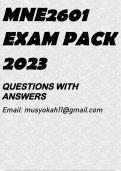 MNE2601 EXAM PACK 2023