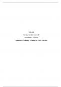 NUR 649E (Nursing Education Seminar 02) Topic 3 Assignment: Application of Technology in Nursing and Patient Education