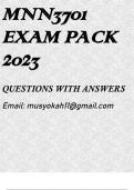 MNN3701 EXAM PACK 2023