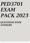 PED3701 EXAM PACK 2023