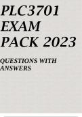 PLC3701 EXAM PACK 2023