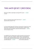 NSG 6435 QUIZ 3 |2023/2024|